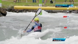 Jakob Savli, Slovenia - Kayak Cross Time Trial /  2025 ICF Canoe Slalom World Cup Pau France