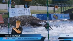 Anatole Delassus France U23 Semi-Final 2024 ICF Canoe-Kayak Slalom Junior & U23 World Championships