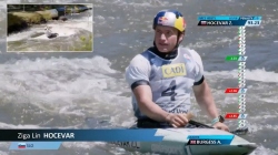 Ziga Lin Hocevar Slovenia Men's Canoe Heats / 2025 ICF Canoe-Kayak Slalom World Cup La Seu d'Urgell
