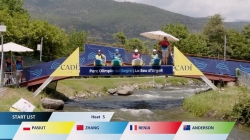 Men's Kayak Cross Heat 5 / 2025 ICF Canoe-Kayak Slalom World Cup La Seu d'Urgell Spain