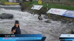 Angele Hug / Canoe Semi-Final / 2024 ICF Canoe Slalom World Cup La Seu Spain