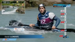 David Llorente ESP Men's Kayak Slalom Heats / 2025 ICF Canoe-Kayak Slalom World Cup Pau France