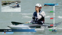 Emily Apel Germany Women's Kayak Slalom Heats / 2025 ICF Canoe-Kayak Slalom World Cup Pau France