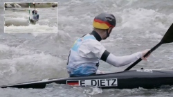 Enrico Dietz - Germany - Men's Kayak Heats / 2025 ICF Canoe Slalom World Cup La Seu Spain