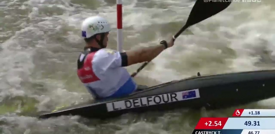 Lucien Delfour Australia Semi-final / 2023 ICF Canoe-Kayak Slalom World Cup Prague Czech Republic