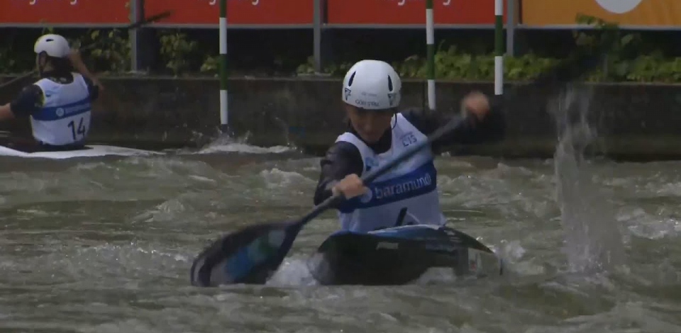Klaudia Zwolinska, Poland - Women's Kayak Semi-Final / 2024 ICF Canoe Slalom World Cup Augsburg