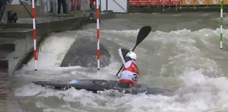 Joshua Joseph, USA - Men's Kayak Semi-Final / 2024 ICF Canoe Slalom World Cup Augsburg Germany