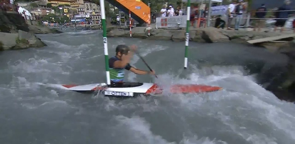 Joris Otten, Netherlands - Men's Canoe Semi-Final / 2024 ICF Canoe Slalom World Cup Ivrea Italy