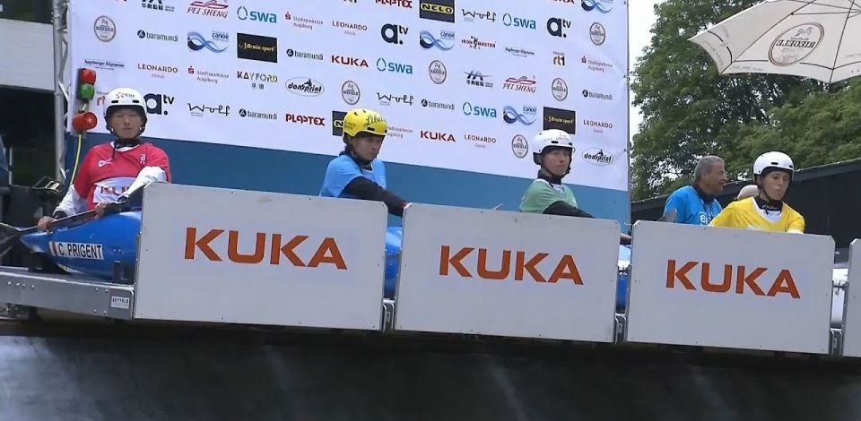 Women Kayak Cross - Quarter-Final 3 / 2024 ICF Canoe Slalom World Cup Augsburg Germany