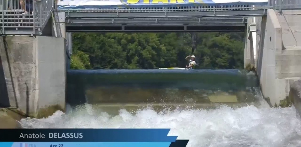 Anatole Delassus France Semi Final / 2023 ICF Canoe-Kayak Slalom World Cup Ljubljana Slovenia