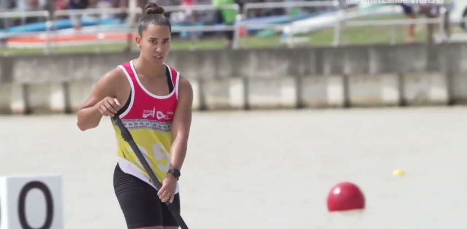 SUP Junior Women's Sprint Heat 4 / 2023 ICF Stand Up Paddling World Championships Pattaya Thailand