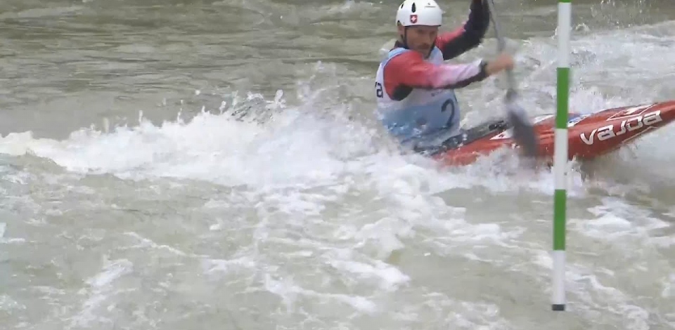 Thomas Koechlin, Switzerland, Canoe Slalom, Semi Finals / 2024 ICF Canoe Slalom World Cup Augsburg