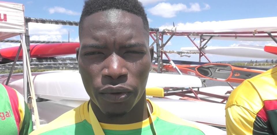 #ICFsprint 2017 Canoe World Cup 1 Montemor-o-Velho - Senegal team competing in Portugal