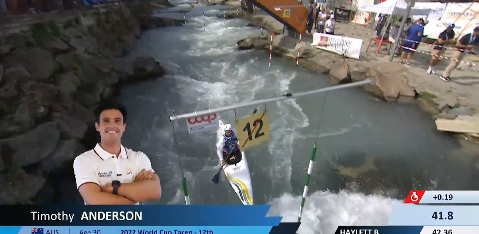 Timothy Anderson / Kayak Semi-Final / 2024 ICF Canoe Slalom World Cup Ivrea Italy