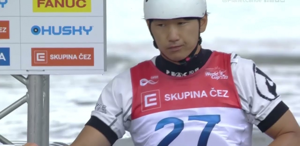 Kazuya Adachi Japan Semi-final / 2023 ICF Canoe-Kayak Slalom World Cup Prague Czech Republic