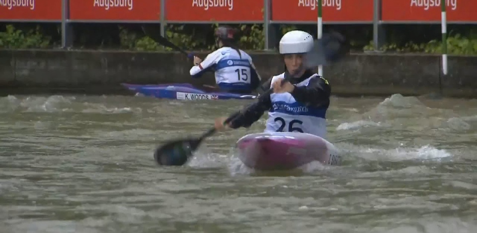 Chiara Sabattini, Italy - Women's Kayak Semifinal / 2024 ICF Canoe Slalom World Cup Augsburg Germany