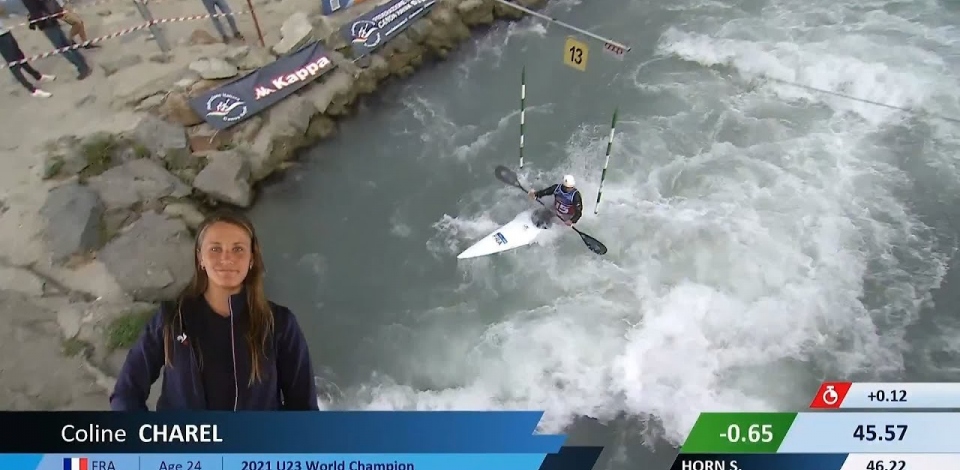 Coline Charel / Kayak Semi-Final / 2024 ICF Canoe Slalom World Cup Ivrea Italy