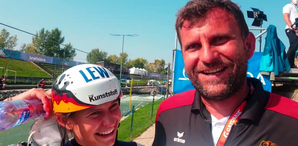 Elena and Thomas Apel canoe slalom