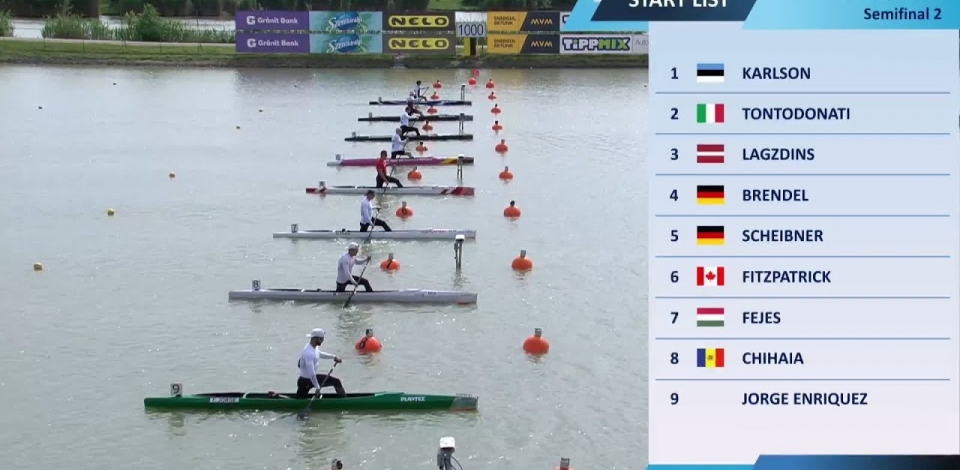 C1 Men's 1000m Semi Final 2 / 2024 Canoe-Kayak Sprint European Paris Olympic Qualifier Szeged
