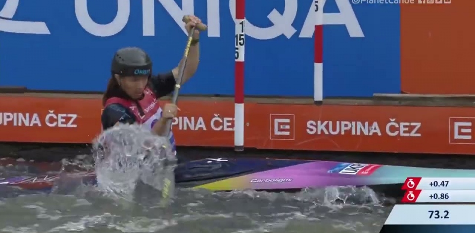 Viktoriia Dobrotvorska Ukraine Semi-FInal / 2023 ICF Canoe Slalom World Cup Prague Czech Republic