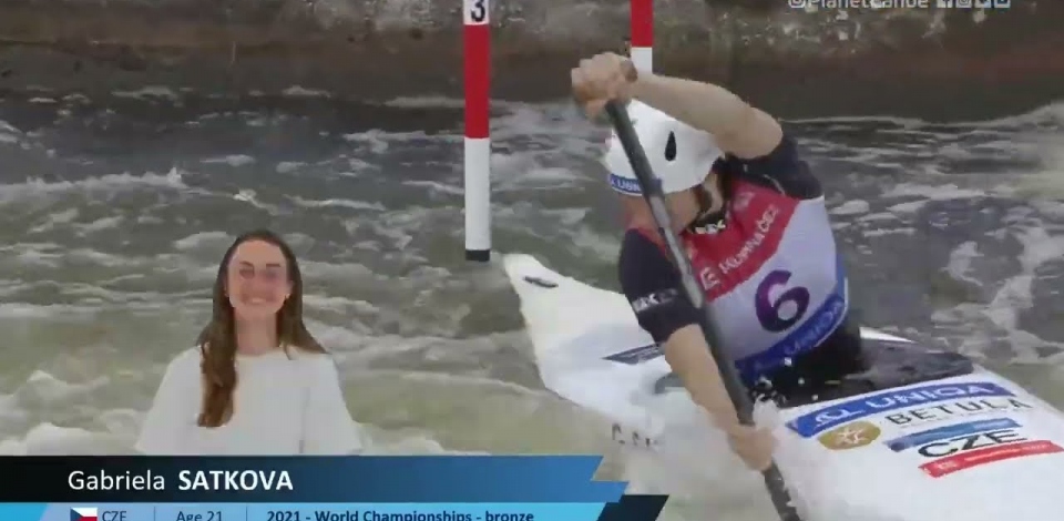 Gabriela Satkova Czech Republic Semi-Final / 2023 ICF Canoe Slalom World Cup Prague Czech Republic