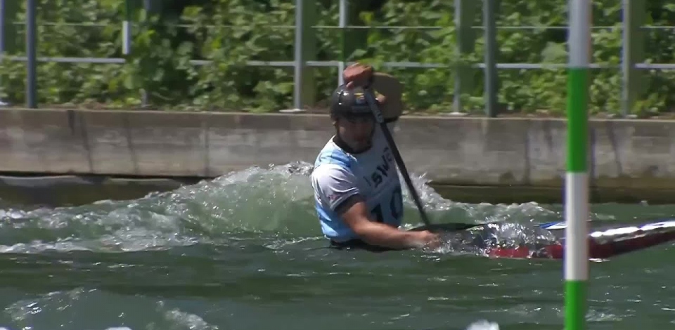 Raffaello Ivaldi Italy Semi-Final / 2023 ICF Canoe-Kayak Slalom World Cup Augsburg Germany