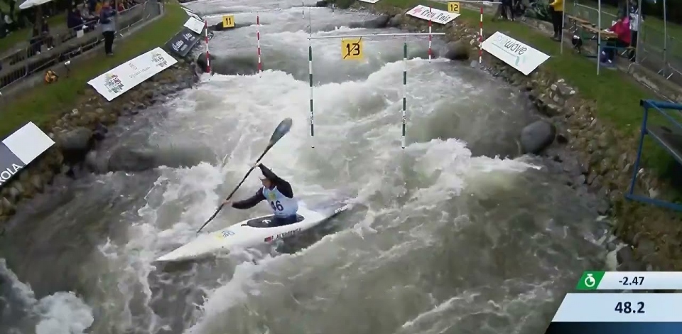Frederico Alvarenga, Portugal - Kayak Semi-Final / 2024 ICF Canoe Slalom World Cup La Seu Spain Frederico Alvarenga, Portugal - Kayak Semi-Final / 2024 ICF Canoe Slalom World Cup La Seu Spain