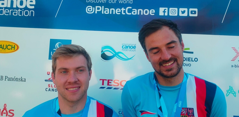 Czech C2 wildwater world champions Ondrej Rolenc and Daniel Suchanek