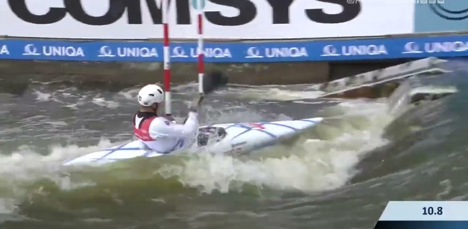 Martin Dougoud Switzerland Semi-final / 2023 ICF Canoe-Kayak Slalom World Cup Prague Czech Republic