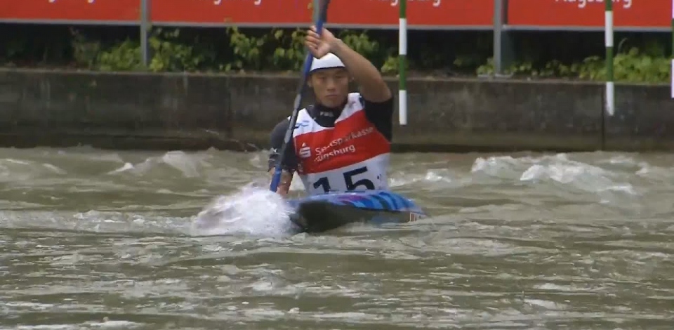 Xin Quan China Men's Slalom Final / 2024 ICF Canoe Slalom World Cup Augsburg Germany
