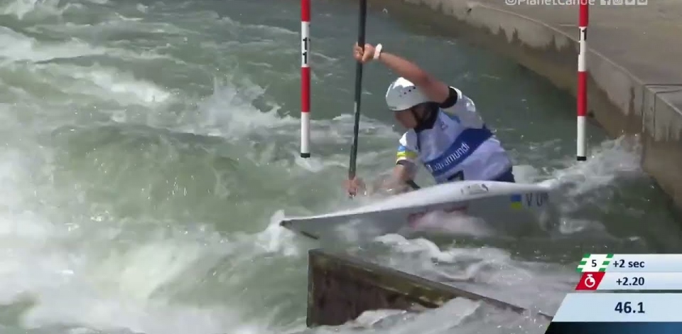 Viktoriia Us Ukraine Semi-Final / 2023 ICF Canoe-Kayak Slalom World Cup Augsburg Germany
