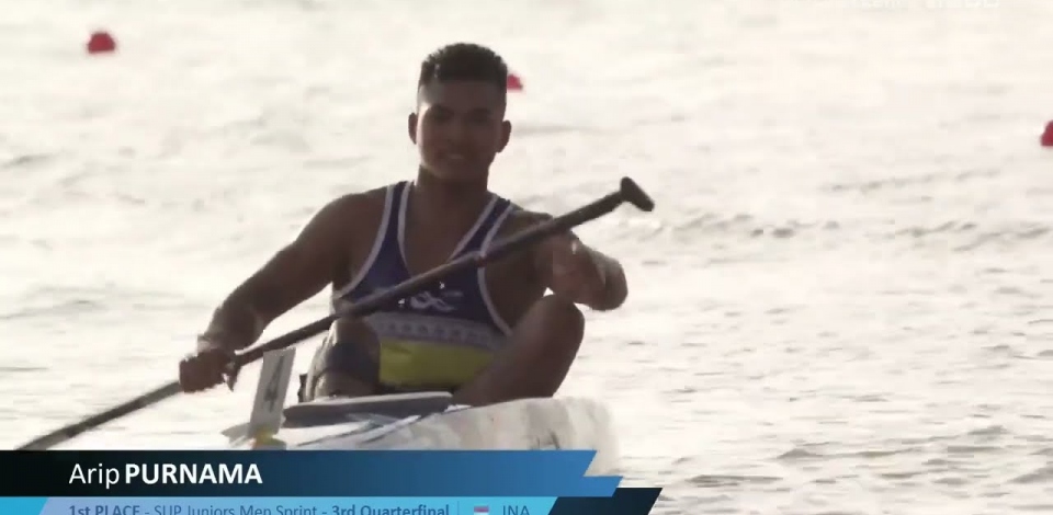 SUP Junior Men's Sprint Quarter Final 3 / 2023 ICF Stand Up Paddling World Championships Pattaya