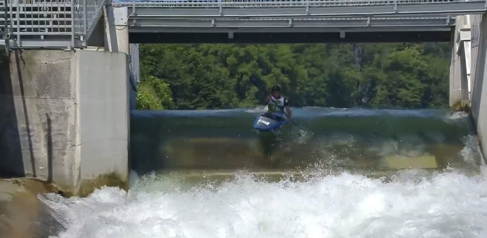 Callum Gilbert Australia Semi Final / 2023 ICF Canoe-Kayak Slalom World Cup Ljubljana Slovenia