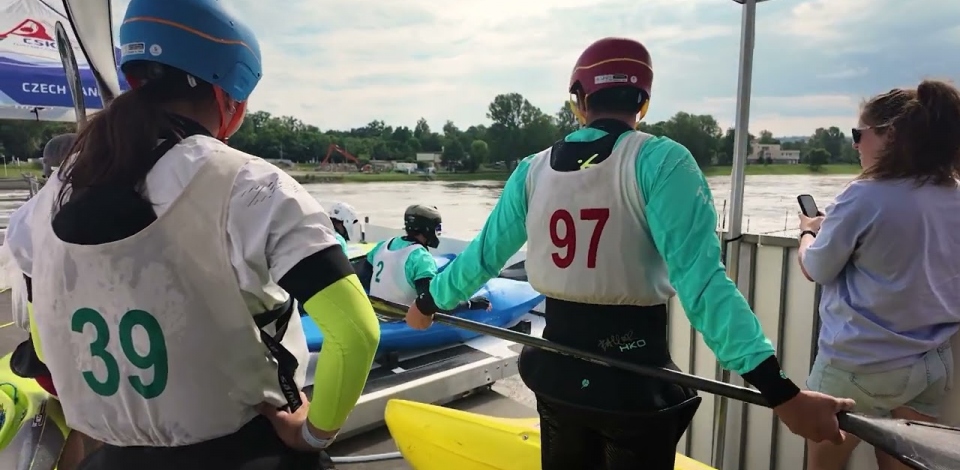 Team China coached by New Zealand's Mike Dawson in Kayak Cross / Paris 2024 Olympics preparation
