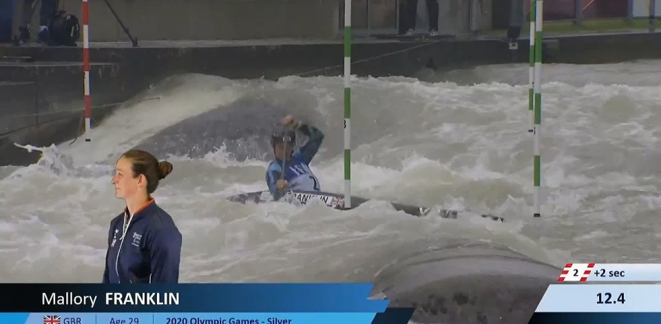 Mallory Franklin, GBR, Canoe Slalom, Semi Finals / 2024 ICF Canoe Slalom World Cup Augsburg Germany