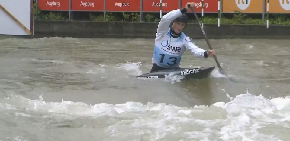 Marko Mirgorodsky, Slovakia, Canoe Slalom, Semi Finals / 2024 ICF Canoe Slalom World Cup Augsburg