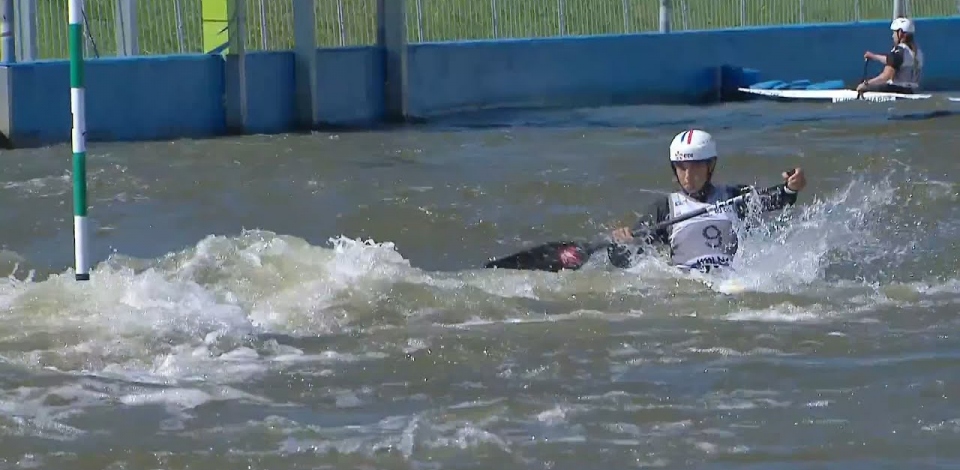 Angele Hug, France, Canoe Slalom Semi Final /  2024 ICF Canoe Slalom World Cup Krakow Poland