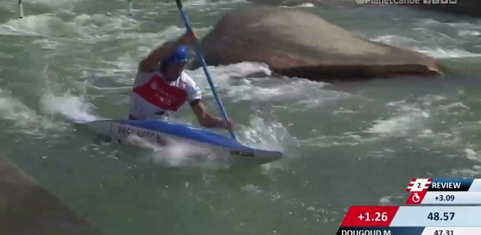 Jiri Prskavec Czech Republic Semi-Final / 2023 ICF Canoe-Kayak Slalom World Cup Augsburg Germany