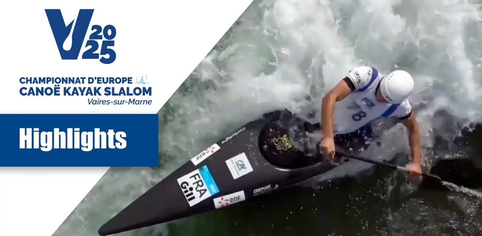 Highlights teaser for the 2025 ECA Canoe Slalom European Championships in Paris