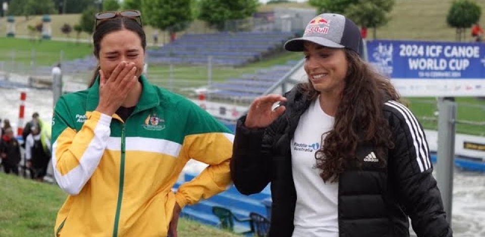 An emotional interview with double Olympic gold medallist Jessica Fox and her sister Noemie