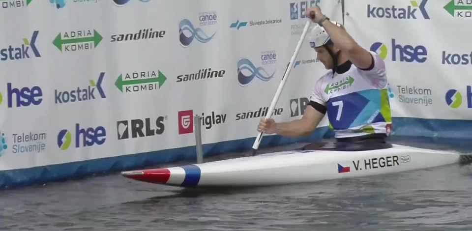 Vojtech Heger Czech Republic Semi-Final / 2023 ICF Canoe-Kayak Slalom World Cup Ljubljana Slovenia