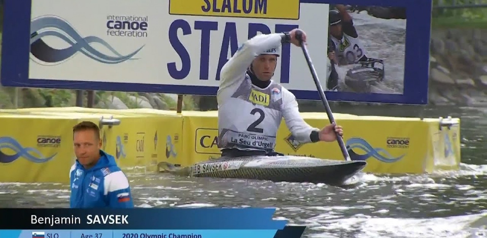 Benjamin Savsek, Slovenia - Canoe Semi-Finals / 2024 ICF Canoe Slalom World Cup La Seu Spain