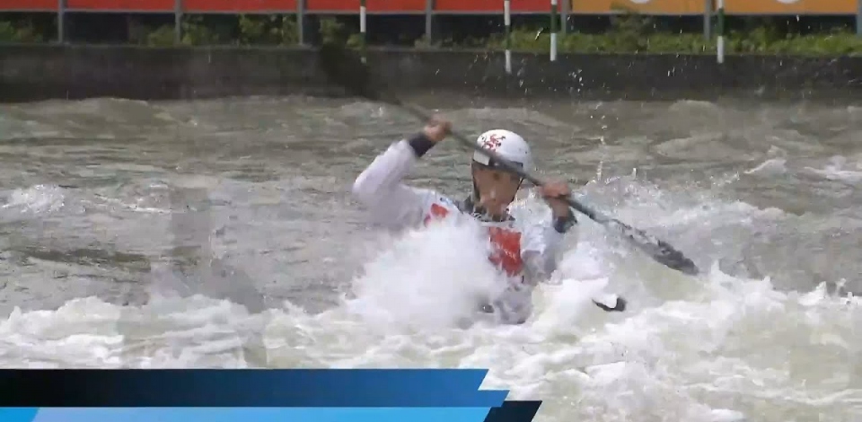 Jakub Krejci, Czech Republic - Men's Kayak Semi-Final / 2024 ICF Canoe Slalom World Cup Augsburg