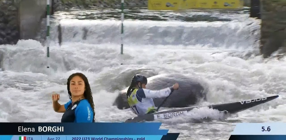 Elena Borghi / Canoe Semi-Final / 2024 ICF Canoe Slalom World Cup La Seu Spain