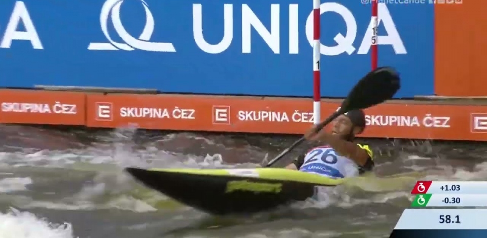 Benjamin Renia France Semi-final / 2023 ICF Canoe-Kayak Slalom World Cup Prague Czech Republic