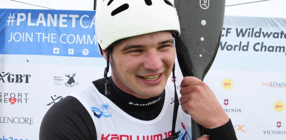 Vid Debeljak SLO K1 Men Sprint Silver / 2018 ICF Wildwater Canoeing World Championships Muota