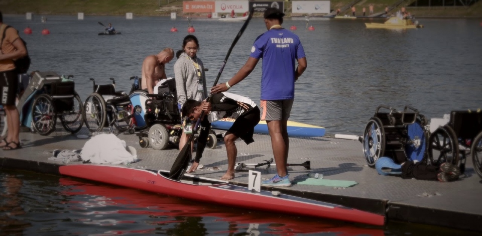 Paracanoeists on Day 1 #ICFsprint #ICFparacanoe 2017 World Championships