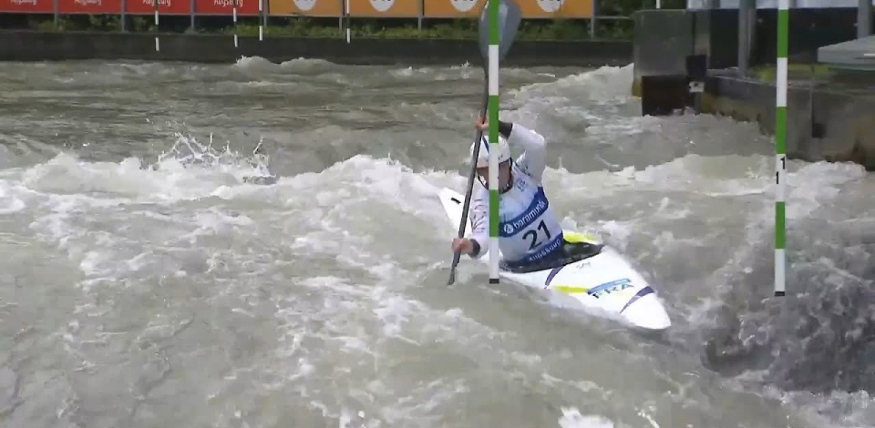 Emma Vuitton, France - Women's Kayak Semi-Final / 2024 ICF Canoe Slalom World Cup Augsburg Germany