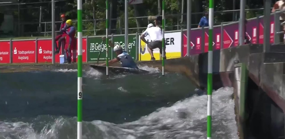 Benjamin Savsek Slovenia Semi-Final / 2023 ICF Canoe-Kayak Slalom World Cup Augsburg Germany