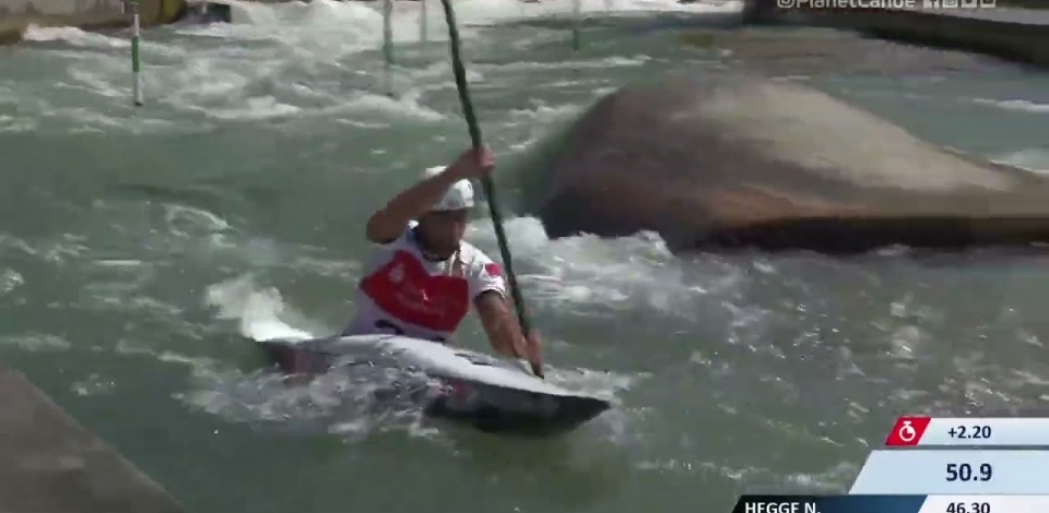Mathis Soudi Morocco Semi-Final / 2023 ICF Canoe-Kayak Slalom World Cup Augsburg Germany